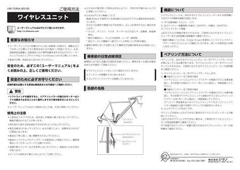 User manual Shimano SM